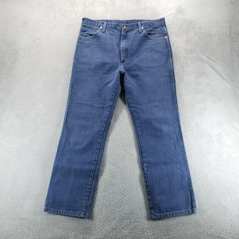 Wrangler Jeans Mens 36x30 Blue Cowboy Cut Slim‎ Fit 938PWD Western